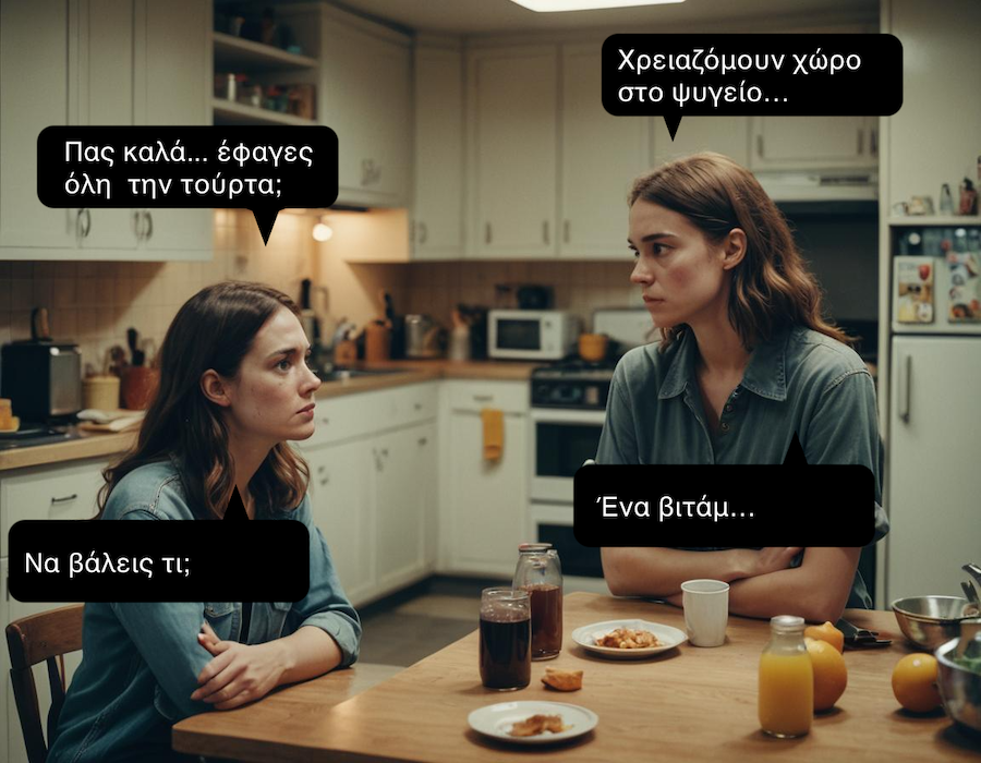 Έφαγες όλη την τούρτα;